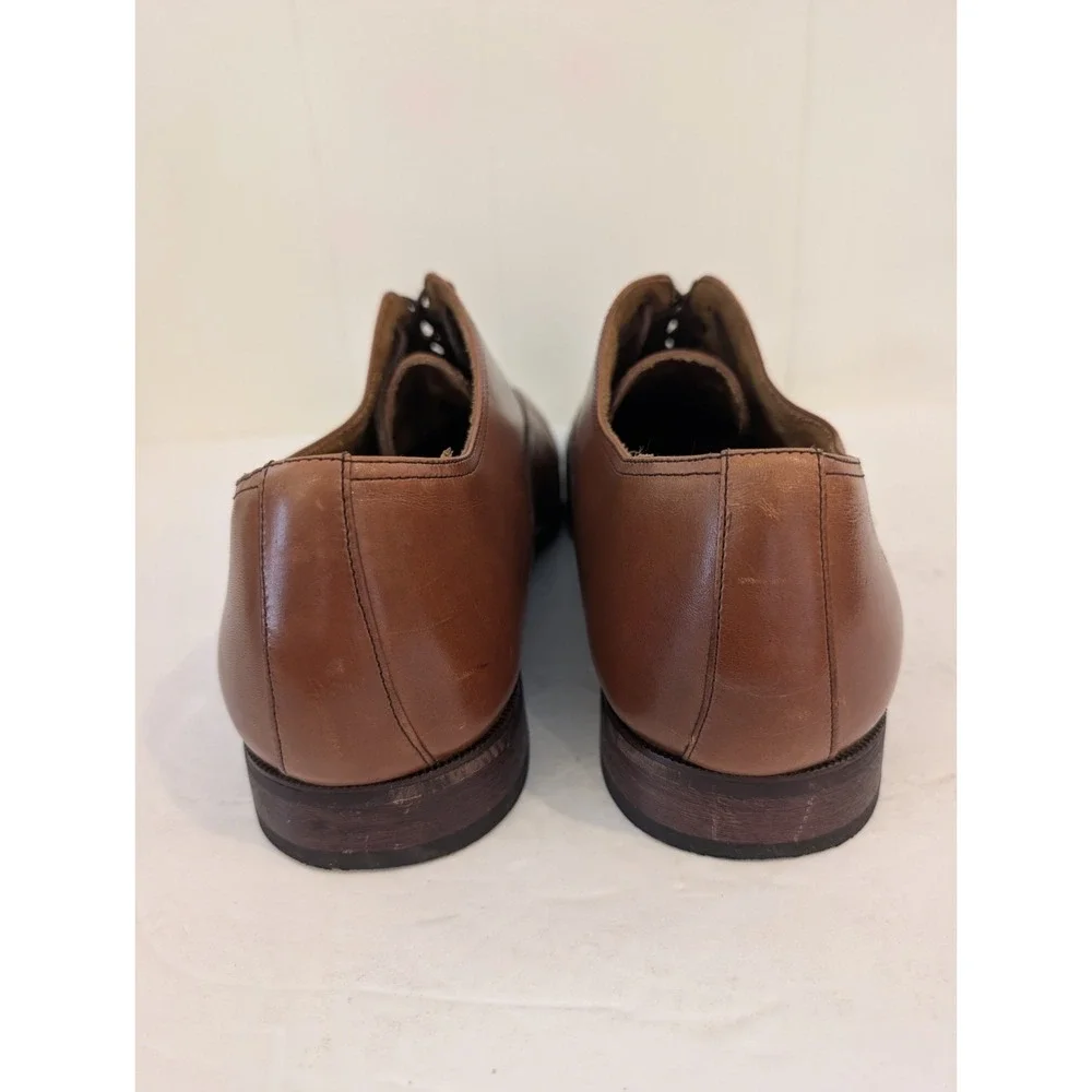 Florsheim Francisco Cognac Cap Toe Size 13D Leather Dress Shoes 11528-221 Mens